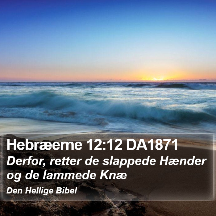 Hebræerne 12:12 DA1871 Bible Study