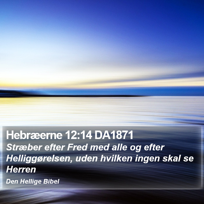 Hebræerne 12:14 DA1871 Bible Study