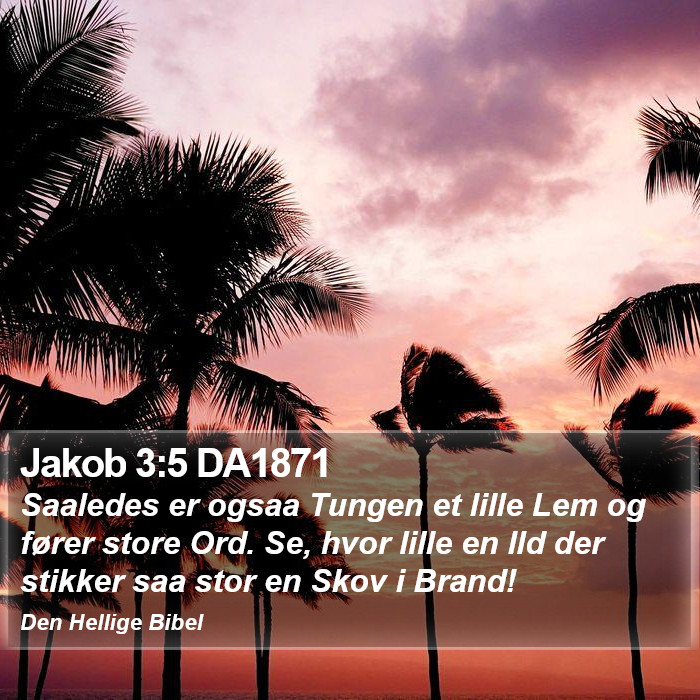 Jakob 3:5 DA1871 Bible Study