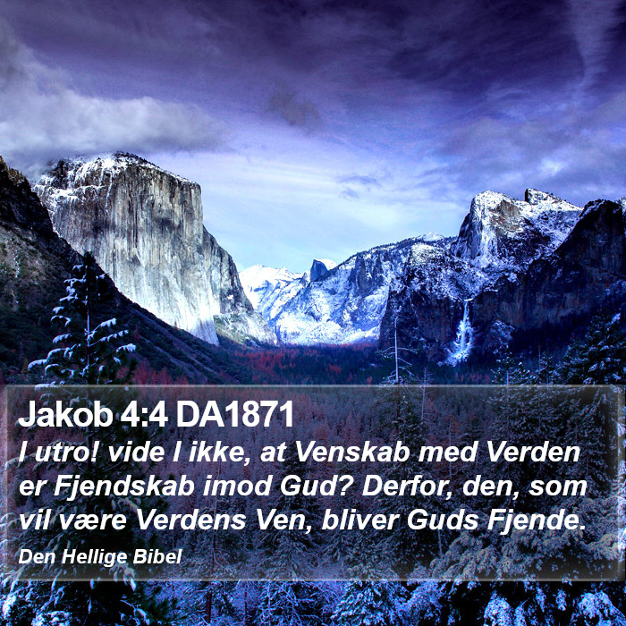 Jakob 4:4 DA1871 Bible Study