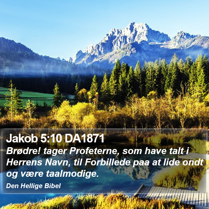 Jakob 5:10 DA1871 Bible Study