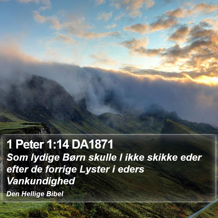 1 Peter 1:14 DA1871 Bible Study