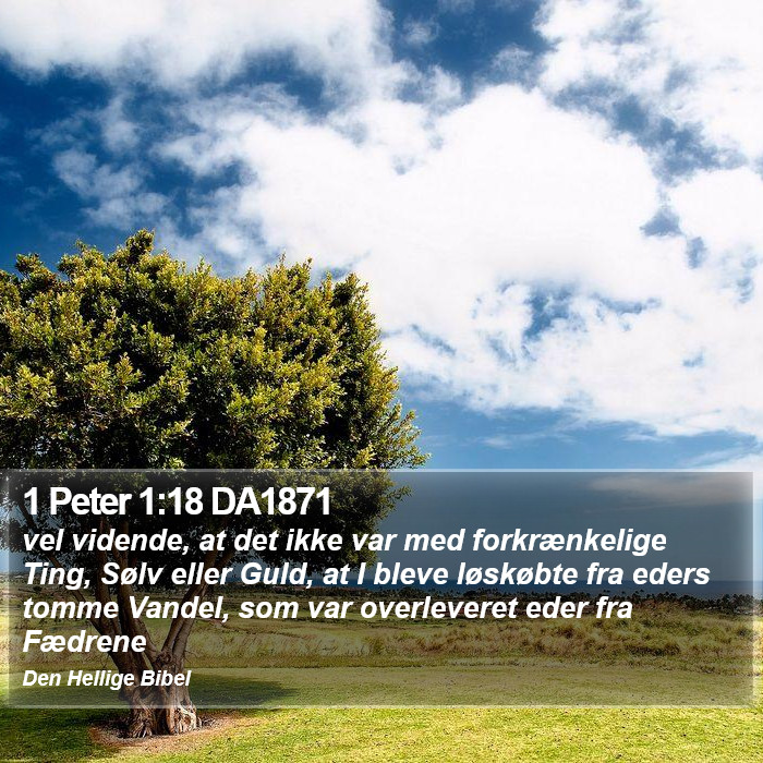 1 Peter 1:18 DA1871 Bible Study