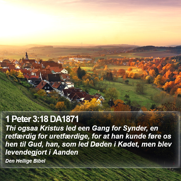 1 Peter 3:18 DA1871 Bible Study