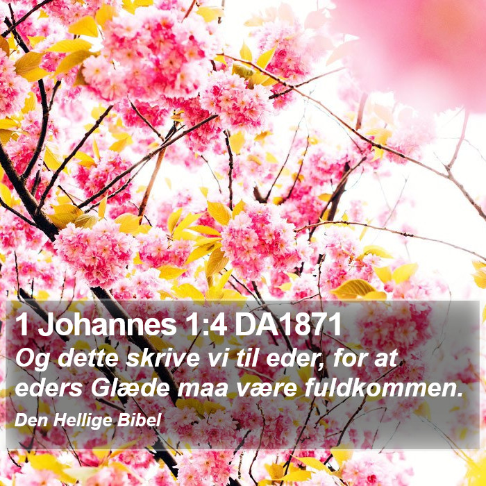 1 Johannes 1:4 DA1871 Bible Study