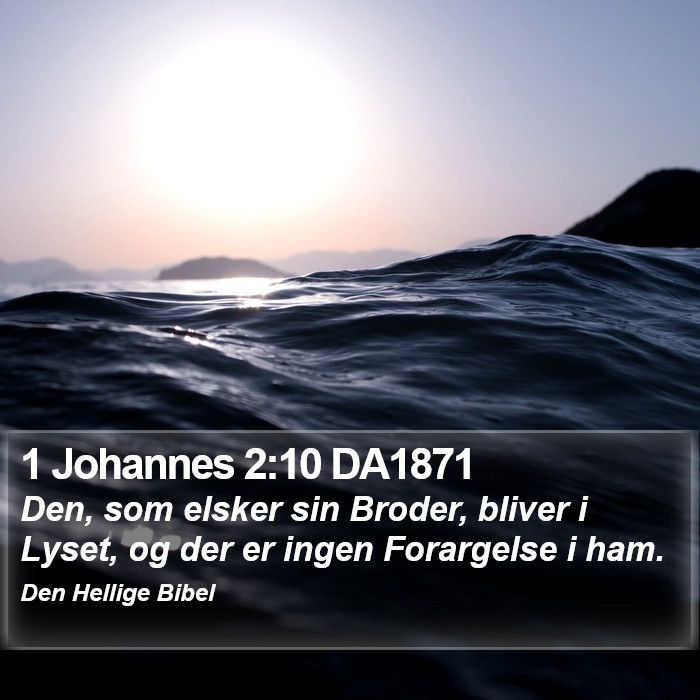 1 Johannes 2:10 DA1871 Bible Study