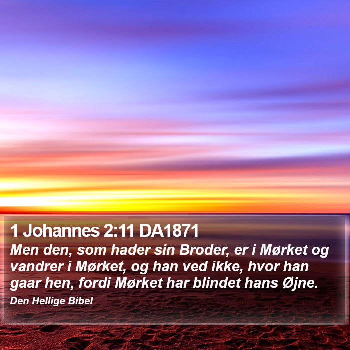 1 Johannes 2:11 DA1871 Bible Study