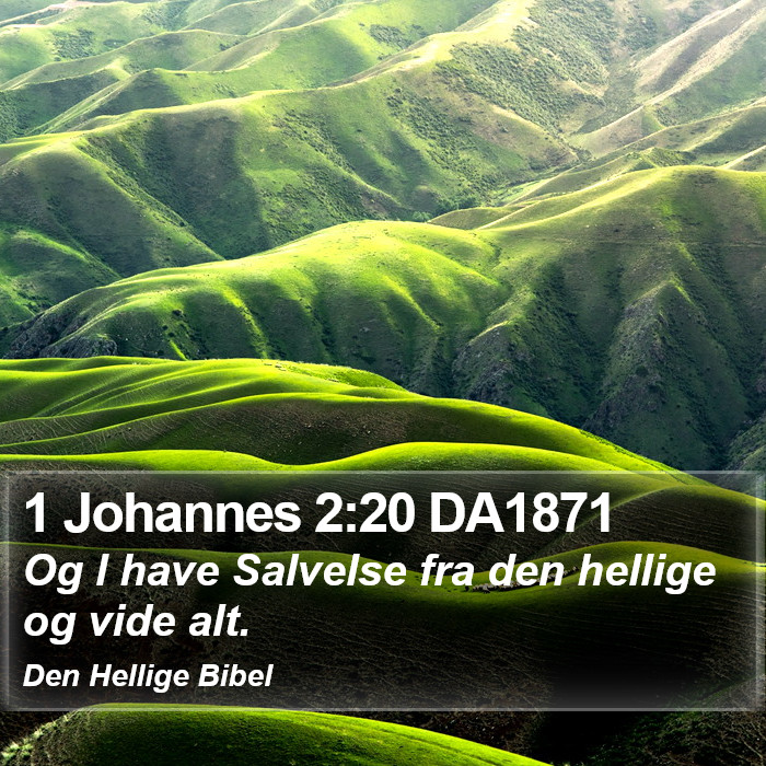 1 Johannes 2:20 DA1871 Bible Study