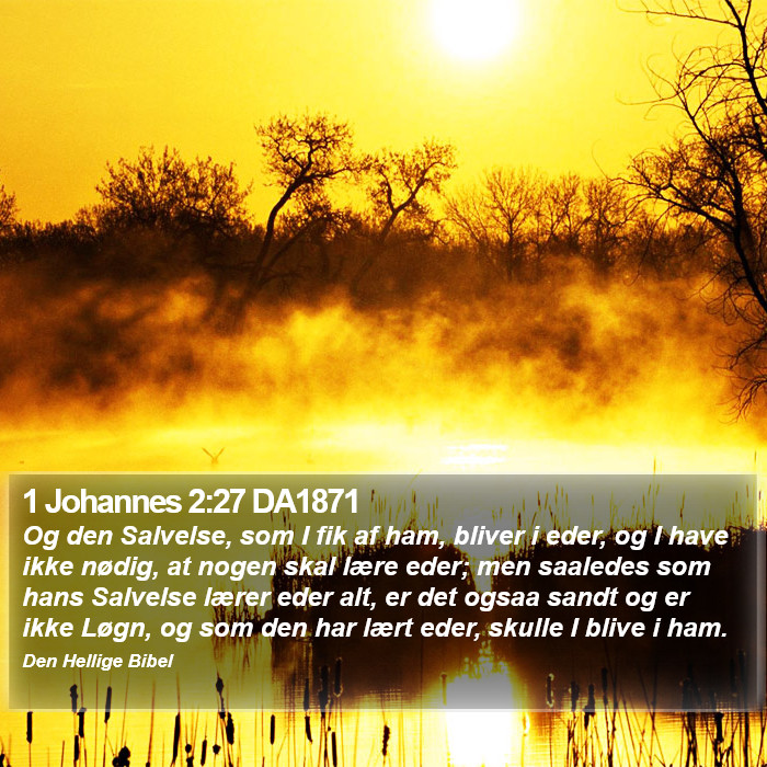 1 Johannes 2:27 DA1871 Bible Study