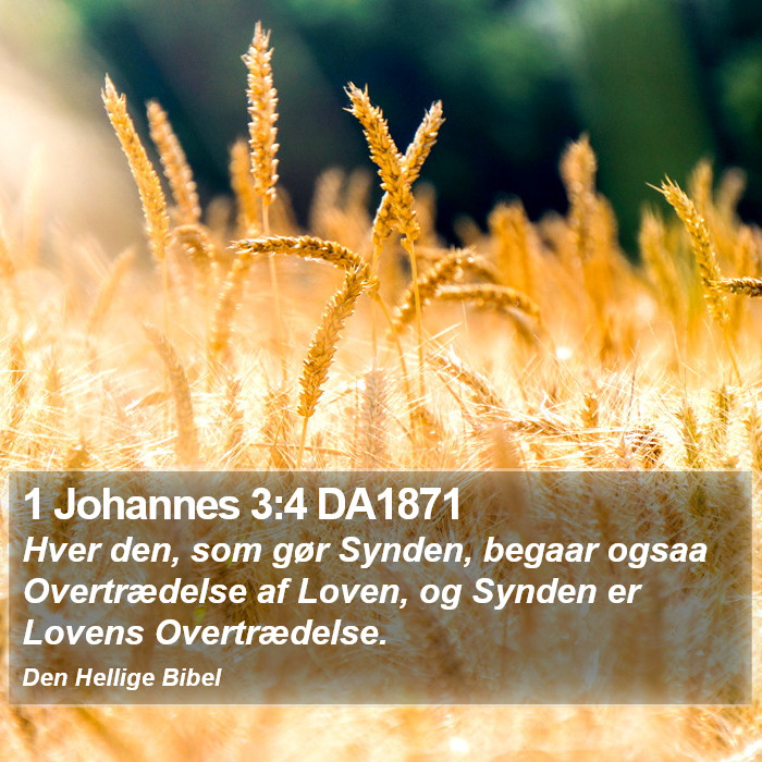 1 Johannes 3:4 DA1871 Bible Study