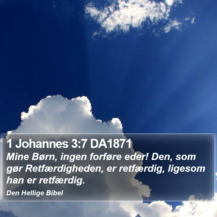 1 Johannes 3:7 DA1871 Bible Study