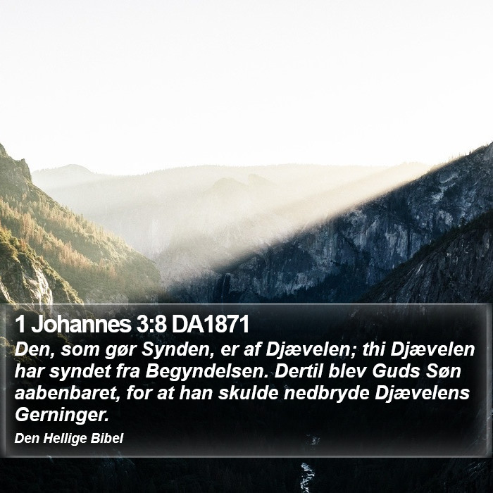 1 Johannes 3:8 DA1871 Bible Study