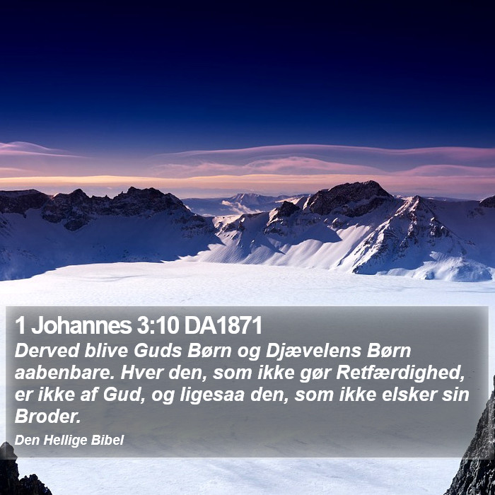 1 Johannes 3:10 DA1871 Bible Study