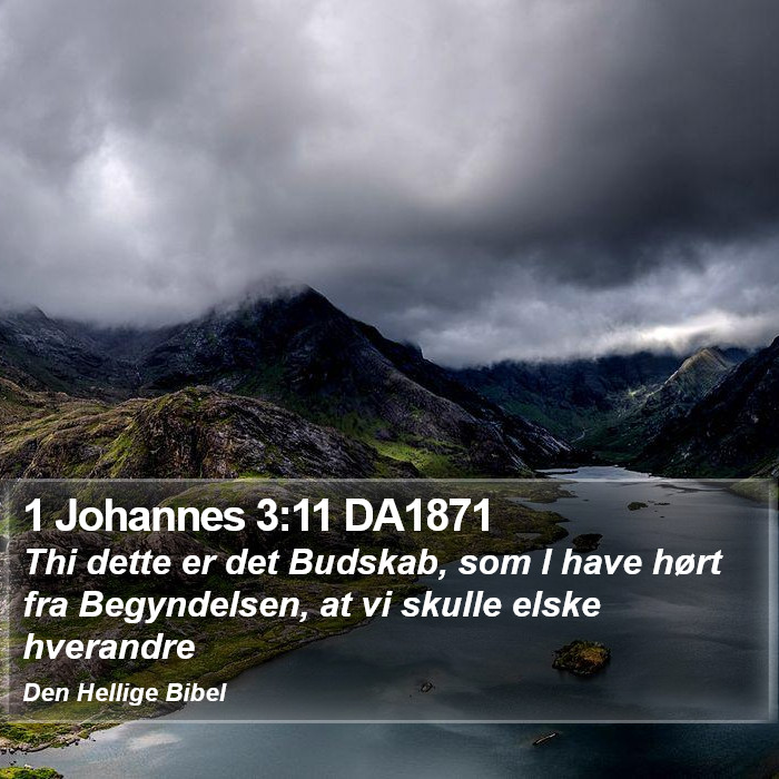 1 Johannes 3:11 DA1871 Bible Study