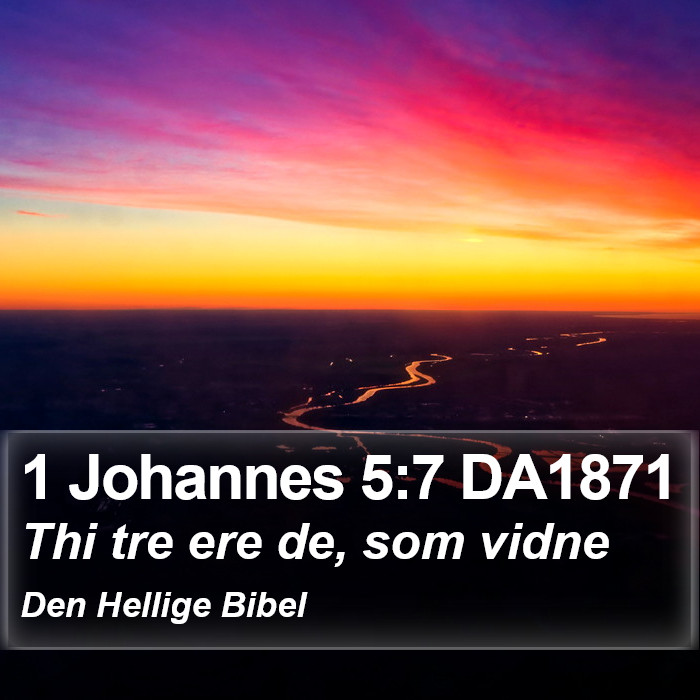 1 Johannes 5:7 DA1871 Bible Study