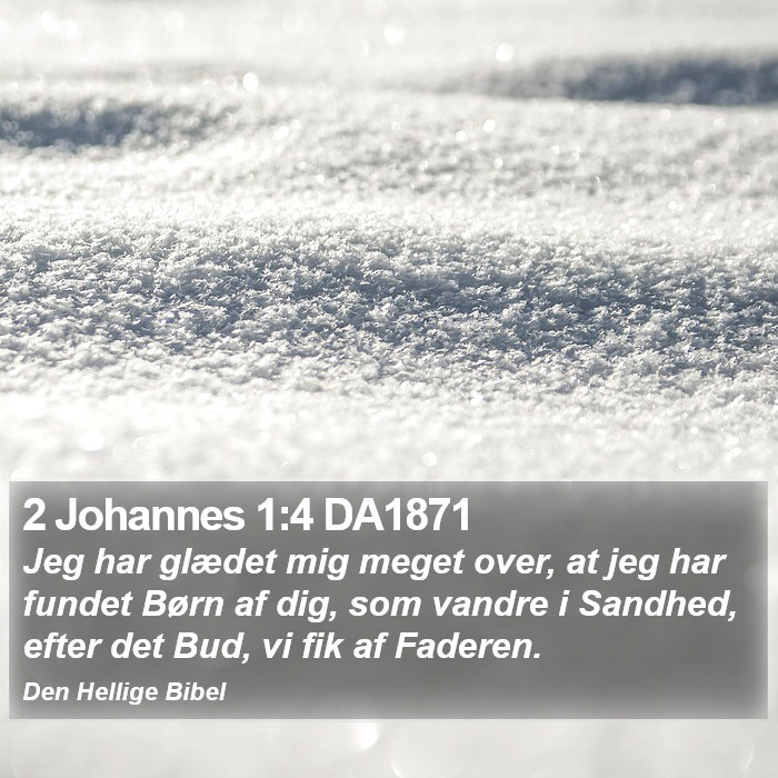 2 Johannes 1:4 DA1871 Bible Study