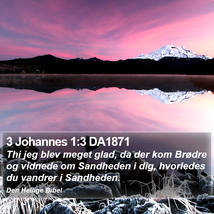 3 Johannes 1:3 DA1871 Bible Study