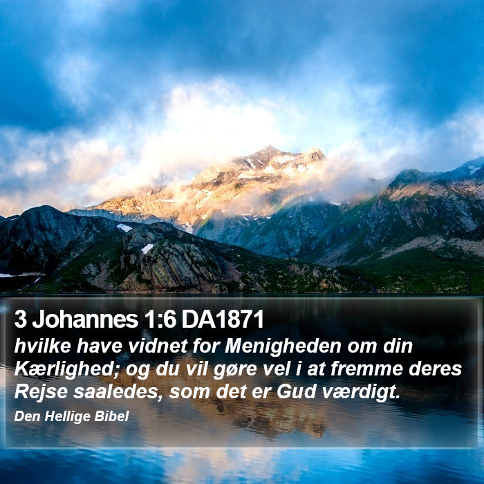 3 Johannes 1:6 DA1871 Bible Study