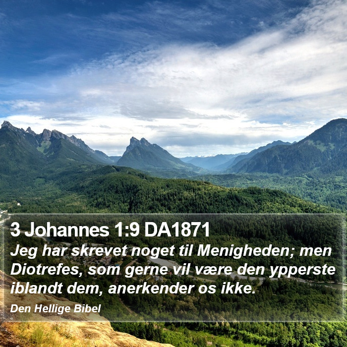 3 Johannes 1:9 DA1871 Bible Study