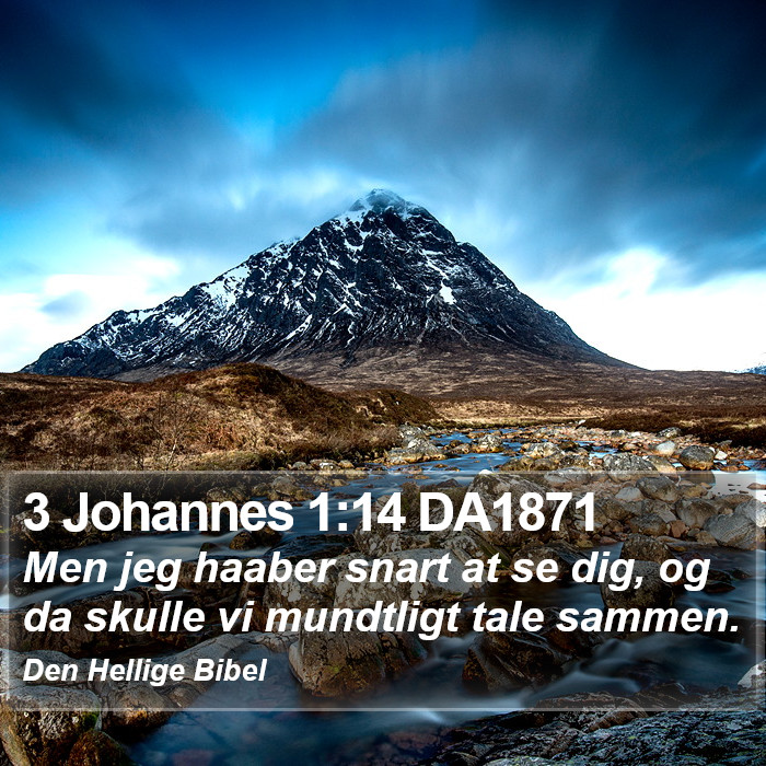 3 Johannes 1:14 DA1871 Bible Study