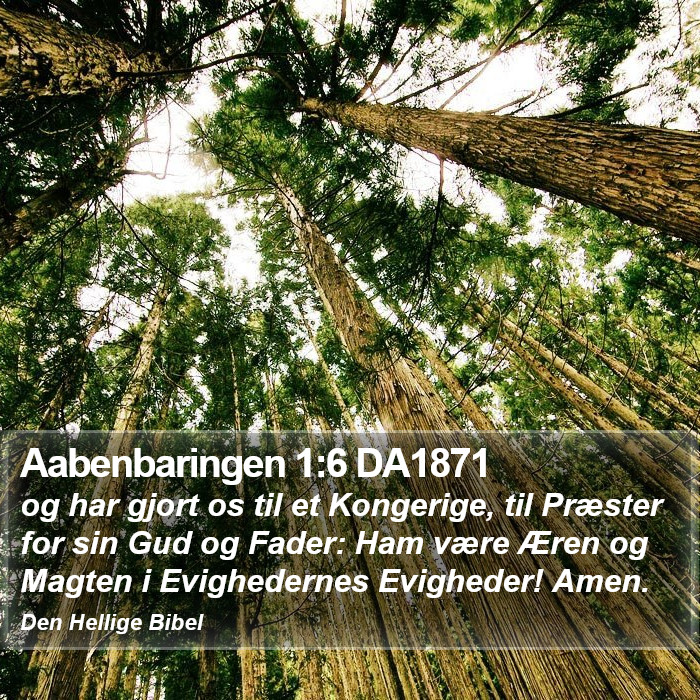 Aabenbaringen 1:6 DA1871 Bible Study