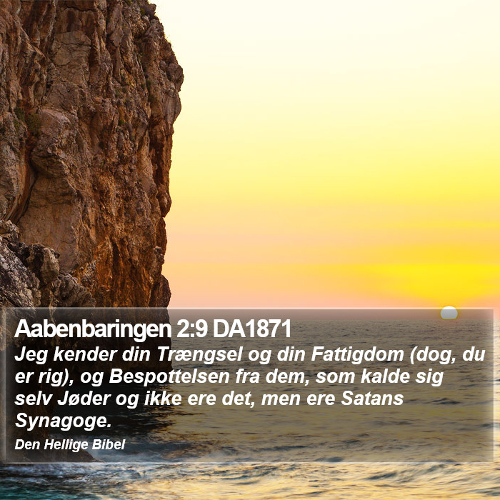 Aabenbaringen 2:9 DA1871 Bible Study