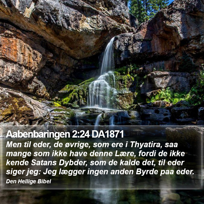 Aabenbaringen 2:24 DA1871 Bible Study