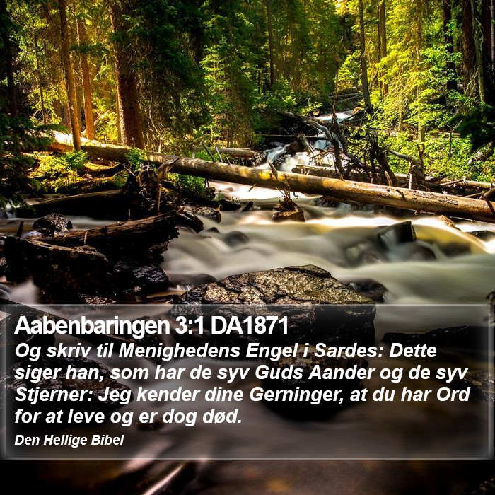 Aabenbaringen 3:1 DA1871 Bible Study