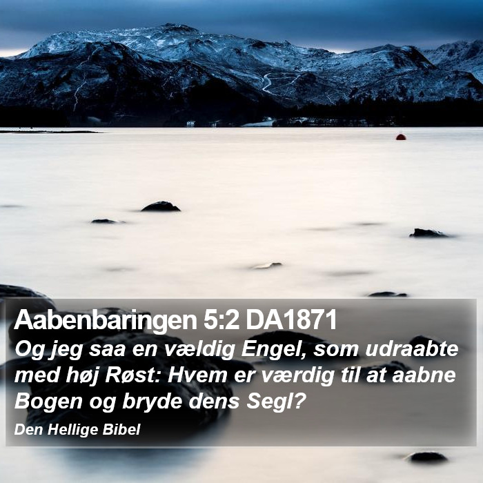 Aabenbaringen 5:2 DA1871 Bible Study