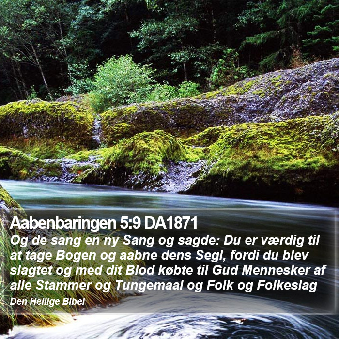 Aabenbaringen 5:9 DA1871 Bible Study