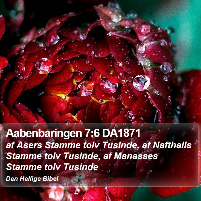 Aabenbaringen 7:6 DA1871 Bible Study