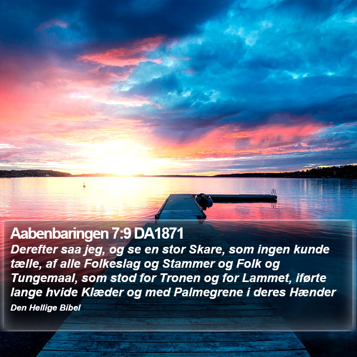 Aabenbaringen 7:9 DA1871 Bible Study