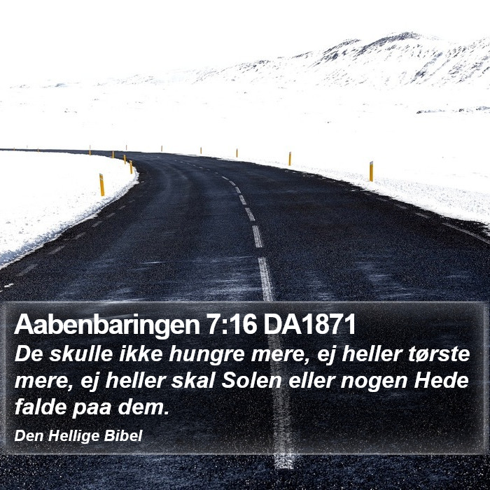 Aabenbaringen 7:16 DA1871 Bible Study