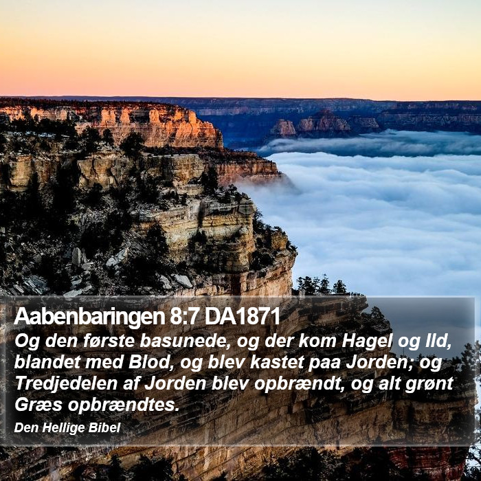 Aabenbaringen 8:7 DA1871 Bible Study