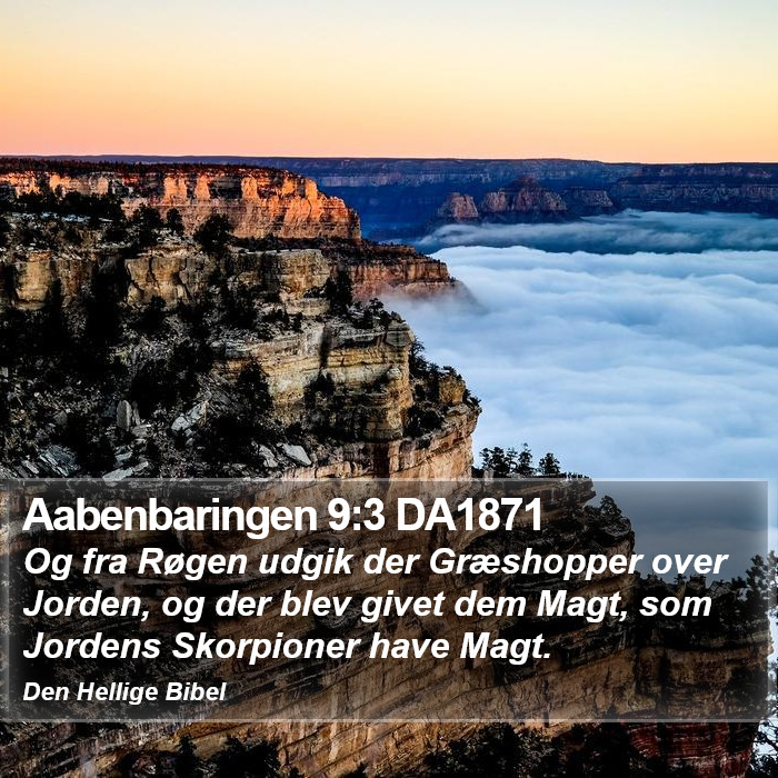 Aabenbaringen 9:3 DA1871 Bible Study