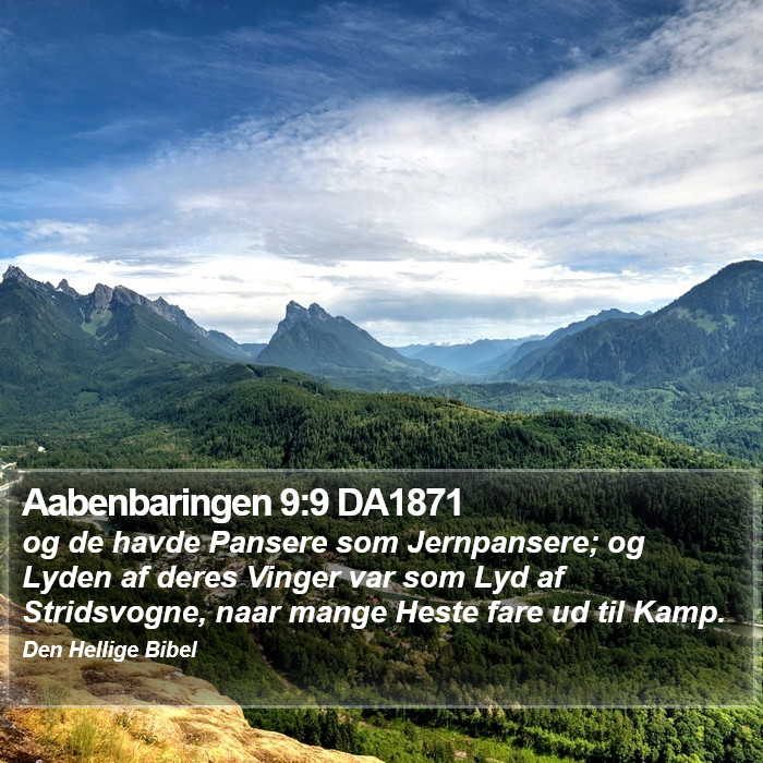 Aabenbaringen 9:9 DA1871 Bible Study