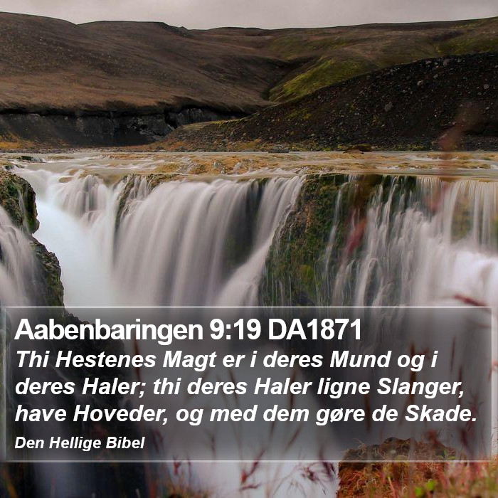 Aabenbaringen 9:19 DA1871 Bible Study