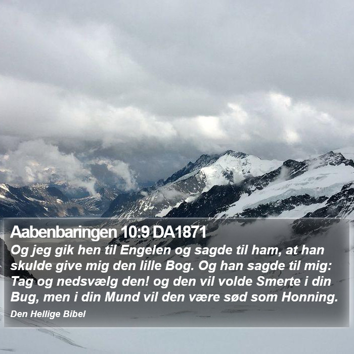 Aabenbaringen 10:9 DA1871 Bible Study