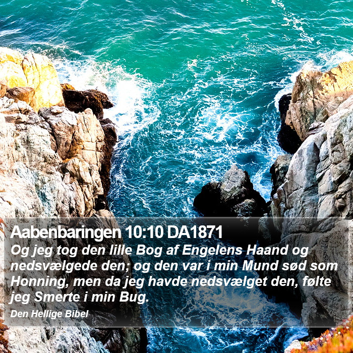 Aabenbaringen 10:10 DA1871 Bible Study