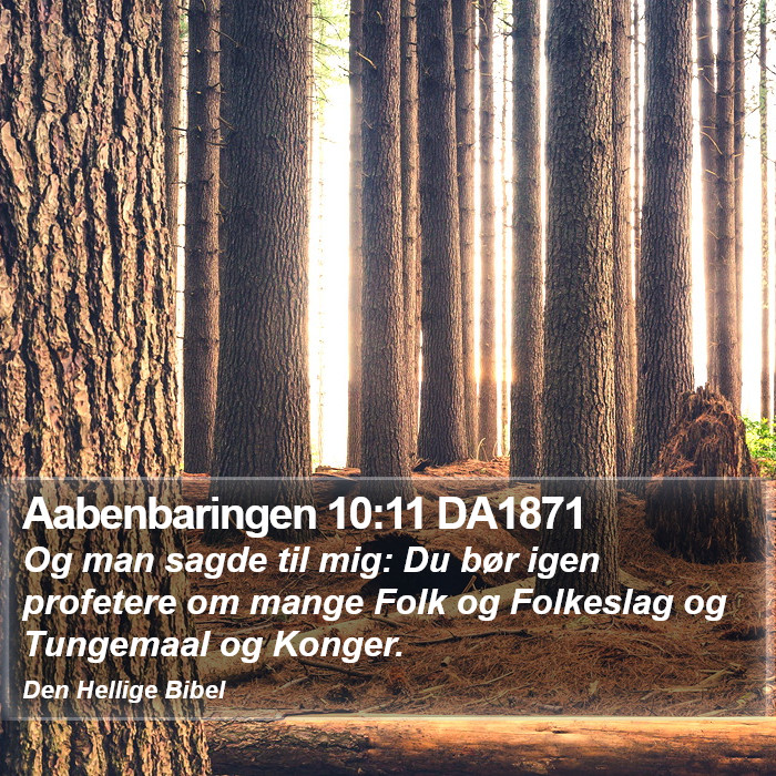 Aabenbaringen 10:11 DA1871 Bible Study