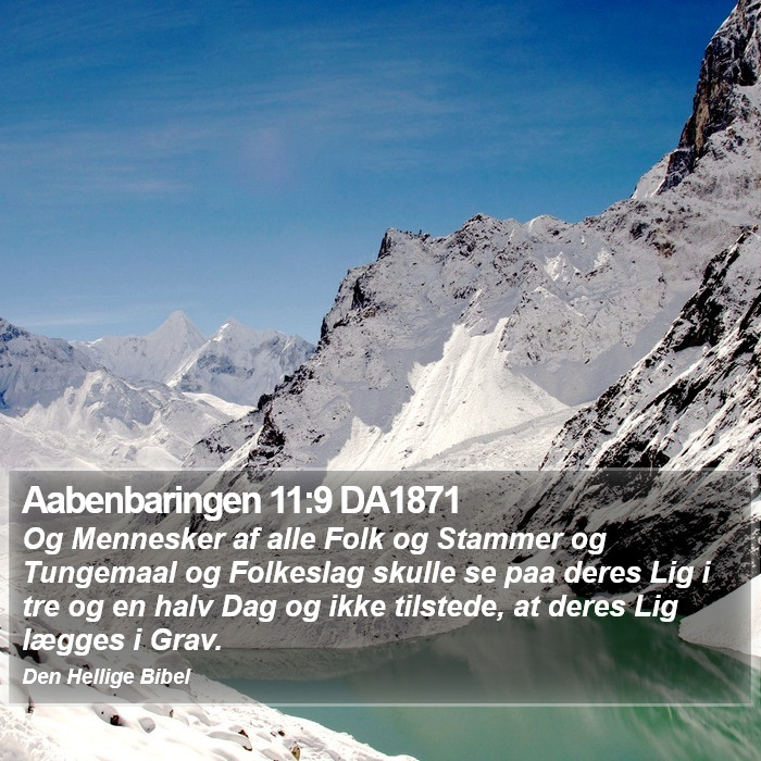 Aabenbaringen 11:9 DA1871 Bible Study