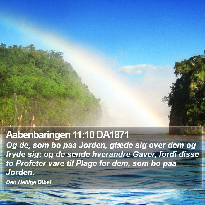 Aabenbaringen 11:10 DA1871 Bible Study