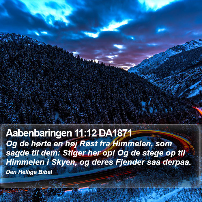 Aabenbaringen 11:12 DA1871 Bible Study