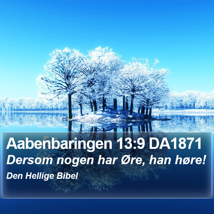 Aabenbaringen 13:9 DA1871 Bible Study