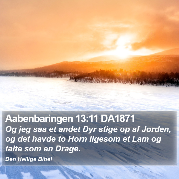 Aabenbaringen 13:11 DA1871 Bible Study