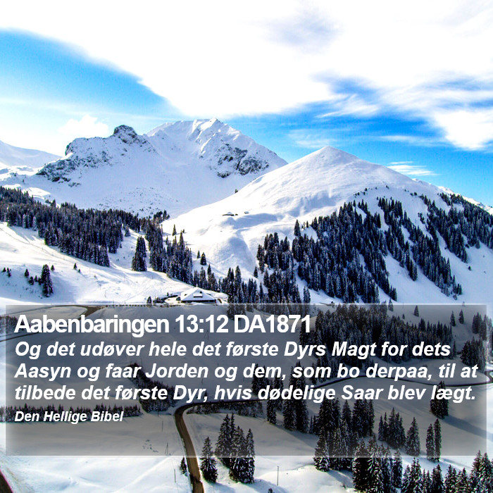 Aabenbaringen 13:12 DA1871 Bible Study