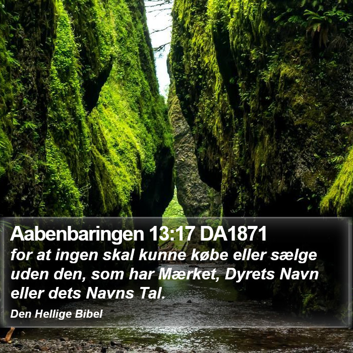 Aabenbaringen 13:17 DA1871 Bible Study