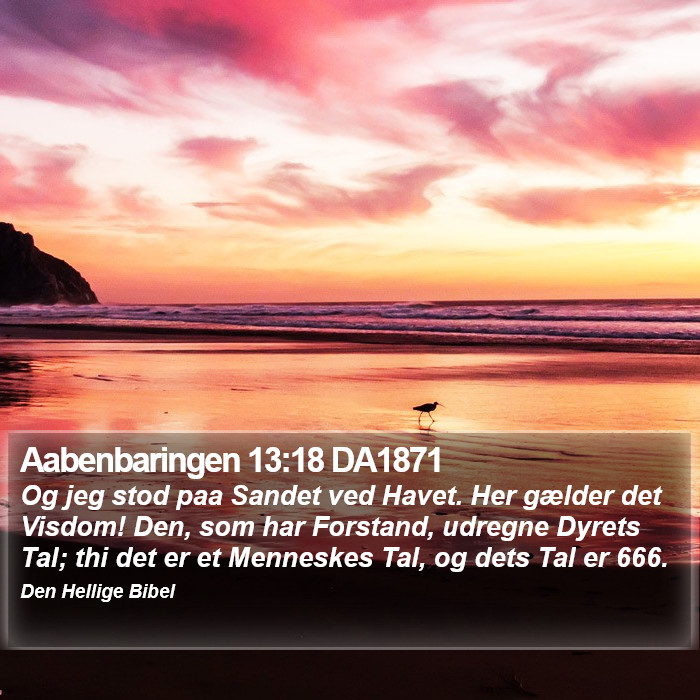 Aabenbaringen 13:18 DA1871 Bible Study