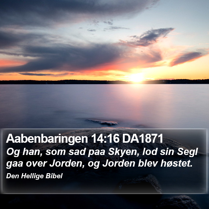 Aabenbaringen 14:16 DA1871 Bible Study