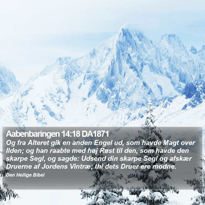 Aabenbaringen 14:18 DA1871 Bible Study